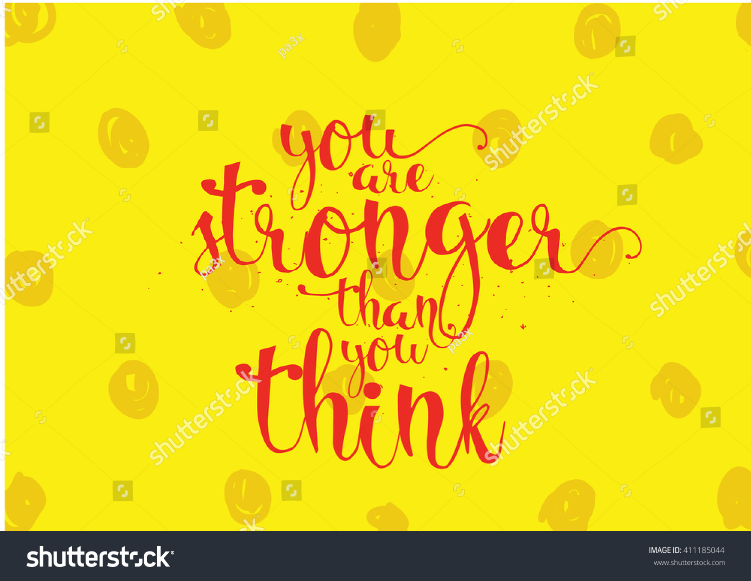 You are stronger than you think inspirational Royalty Free Stock