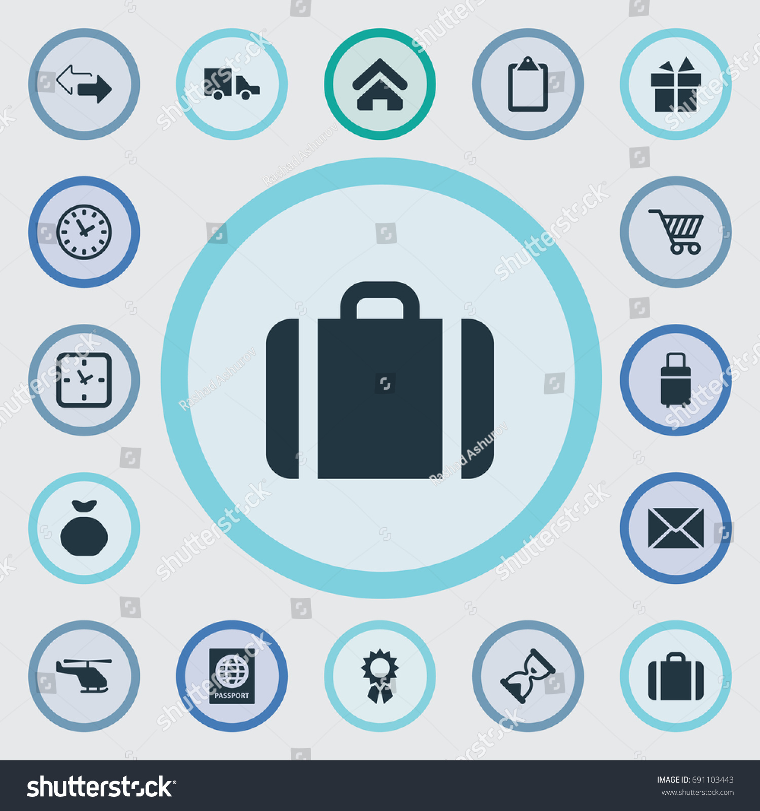 Vector Illustration Set Of Simple Distribution Royalty Free Stock