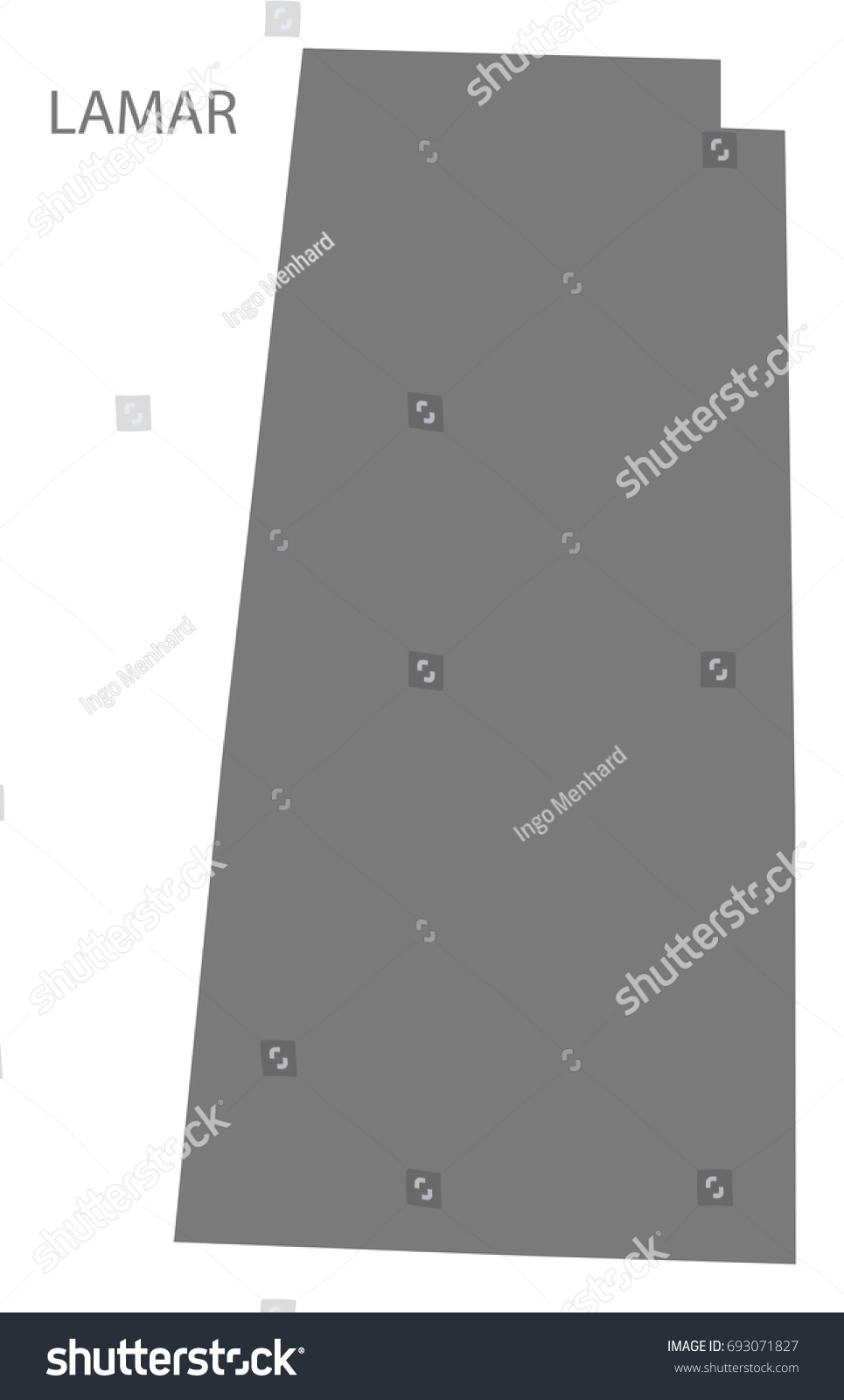 Lamar county map of Alabama USA grey Royalty Free Stock Vector 693071827