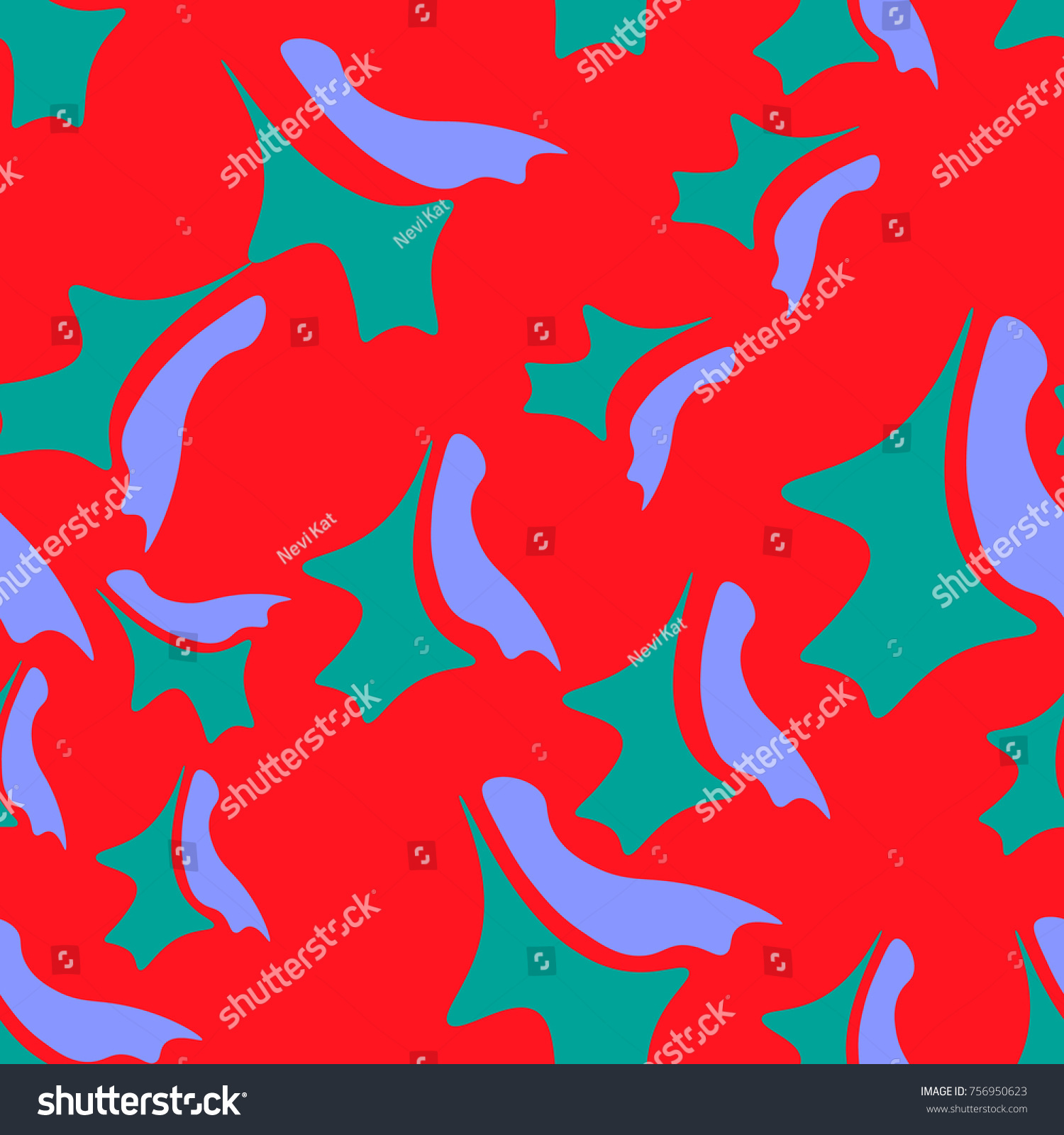 green and purple spots on the red Royalty Free Stock Vector 756950623