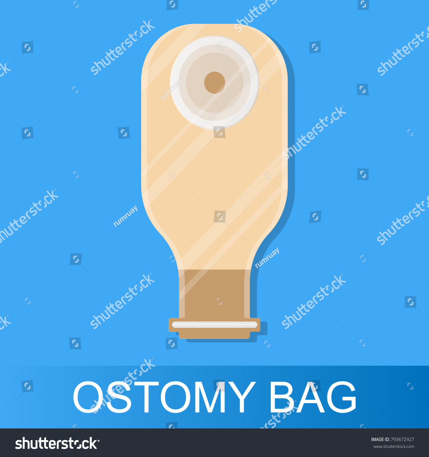 Colostomy bag stoma ostomy patient screening Royalty Free Stock