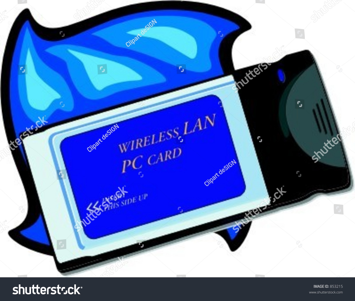 PCMCIA laptop card. Check my portfolio for many Royalty Free Stock