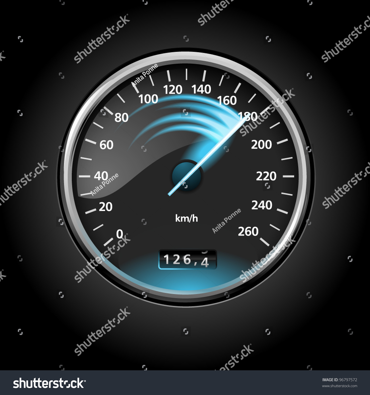 Speedometer Royalty Free Stock Vector 96797572
