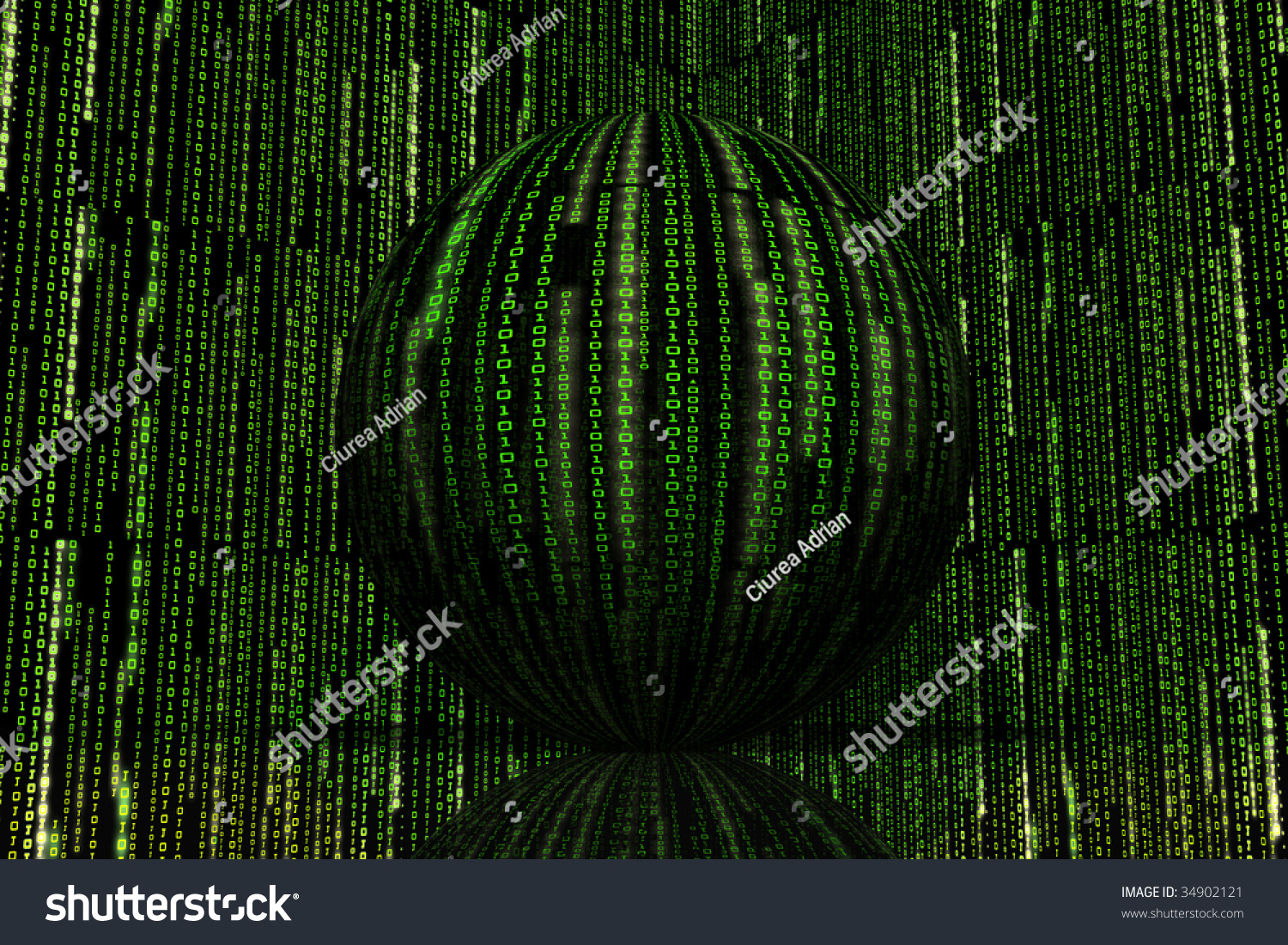 Binary Matrix Code, Machine Code, Machine Language, Binary Code On A