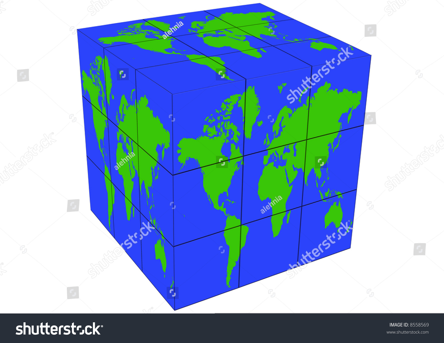 Computer Generated Map Of The World Computer Generated World Map Stock Photo 8558569 Shutterstock
