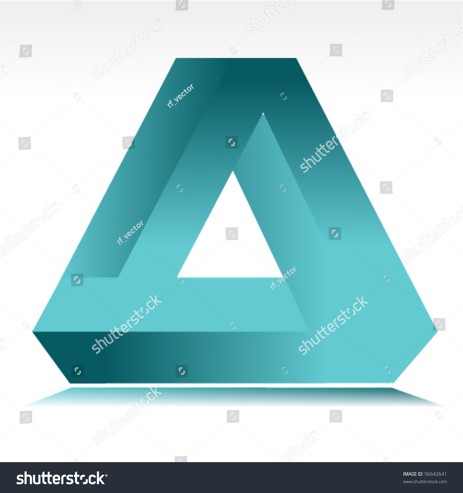 3d Triangle Shape Design Element Stock Vector Illustration 56642641