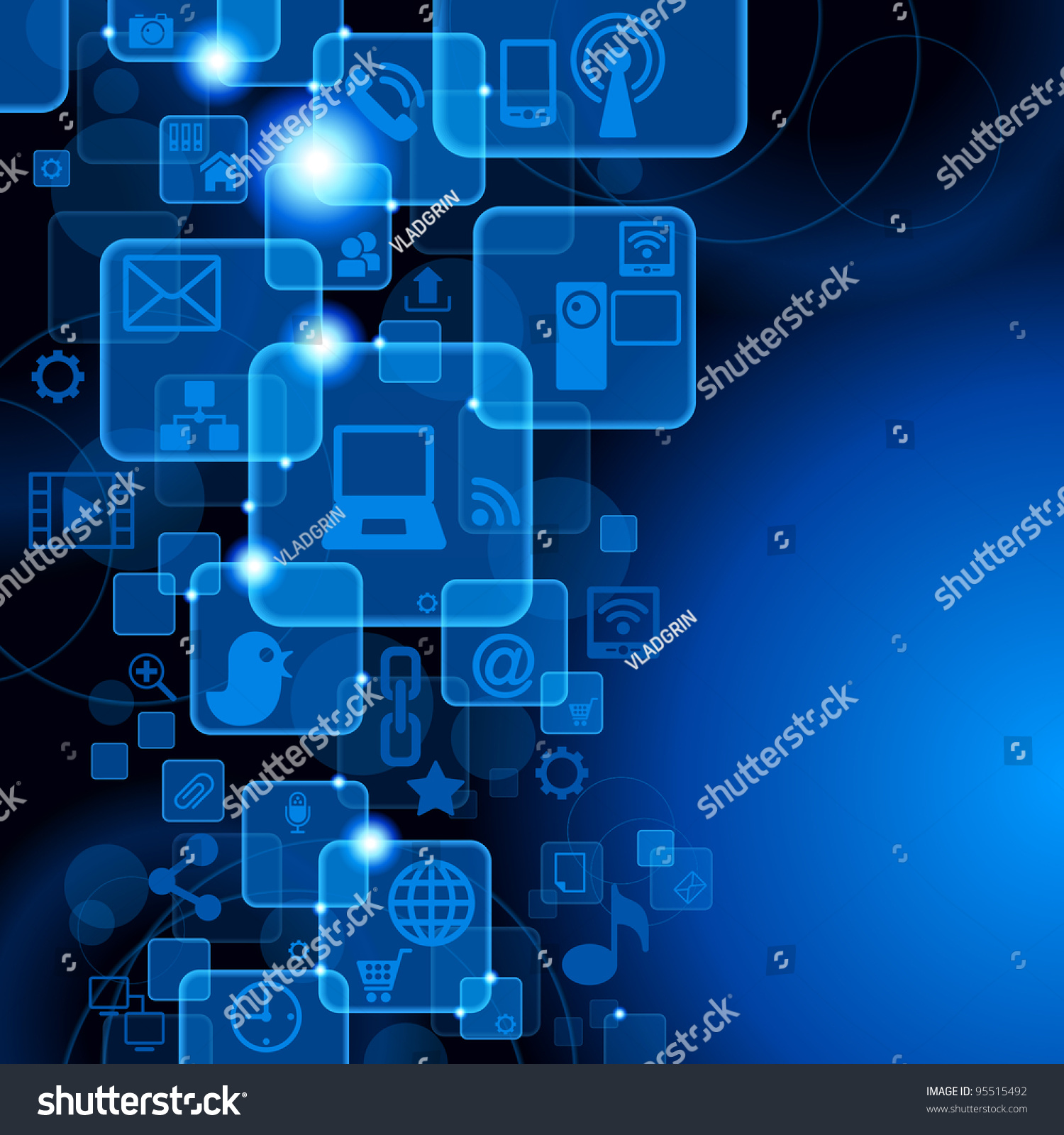 Backgroundinterface Buttons Form Touch Screen Icons Stock Vector Backgroundinterface Buttons Form Touch Screen Icons Stock Vector