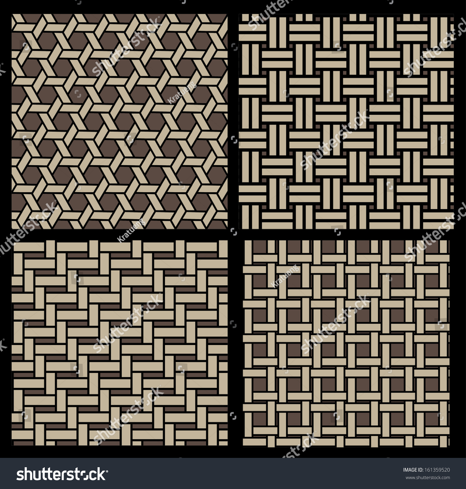 Basketwork Pattern Stock Vector 161359520 Shutterstock