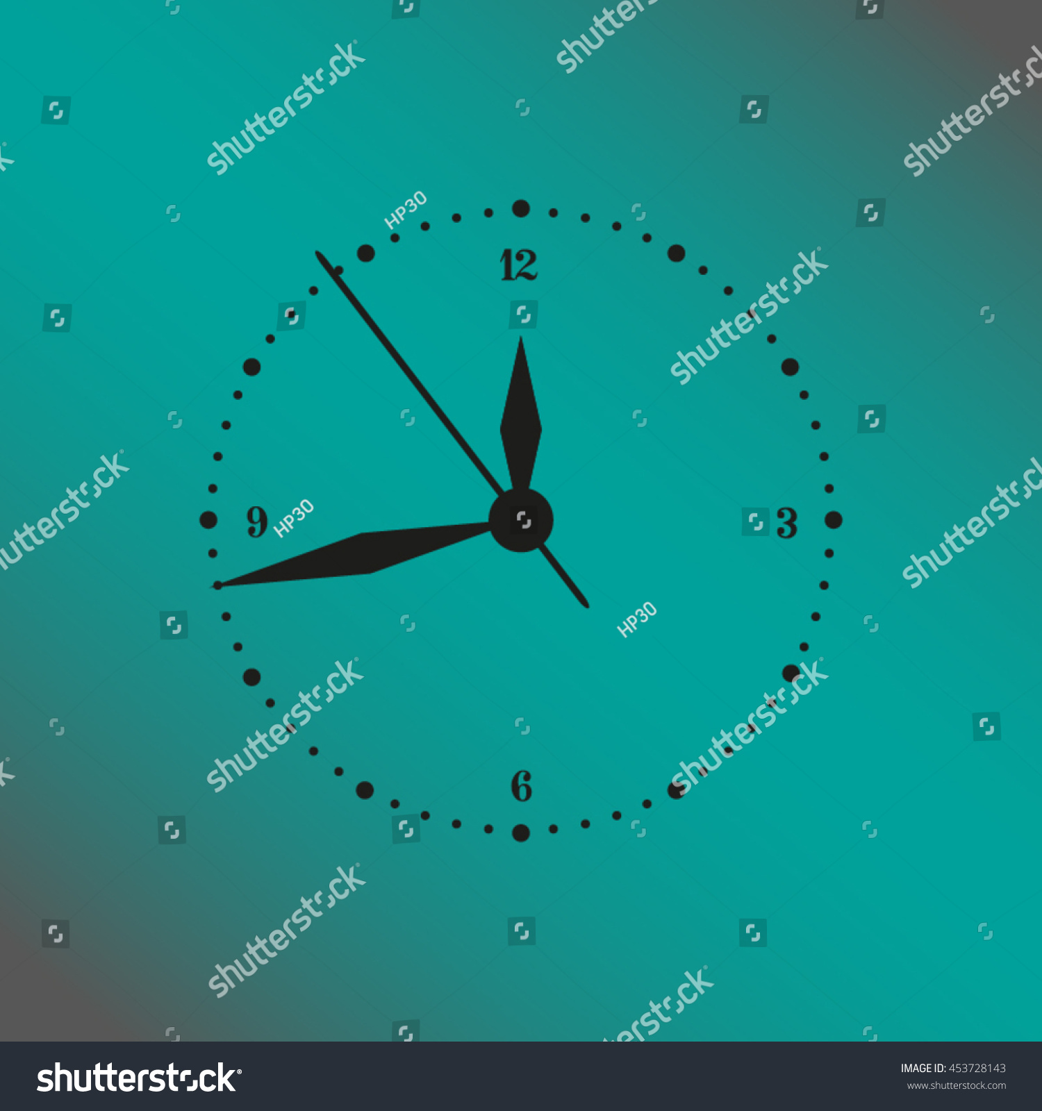 Clock Face Stock Vector (Royalty Free) 453728143 Shutterstock