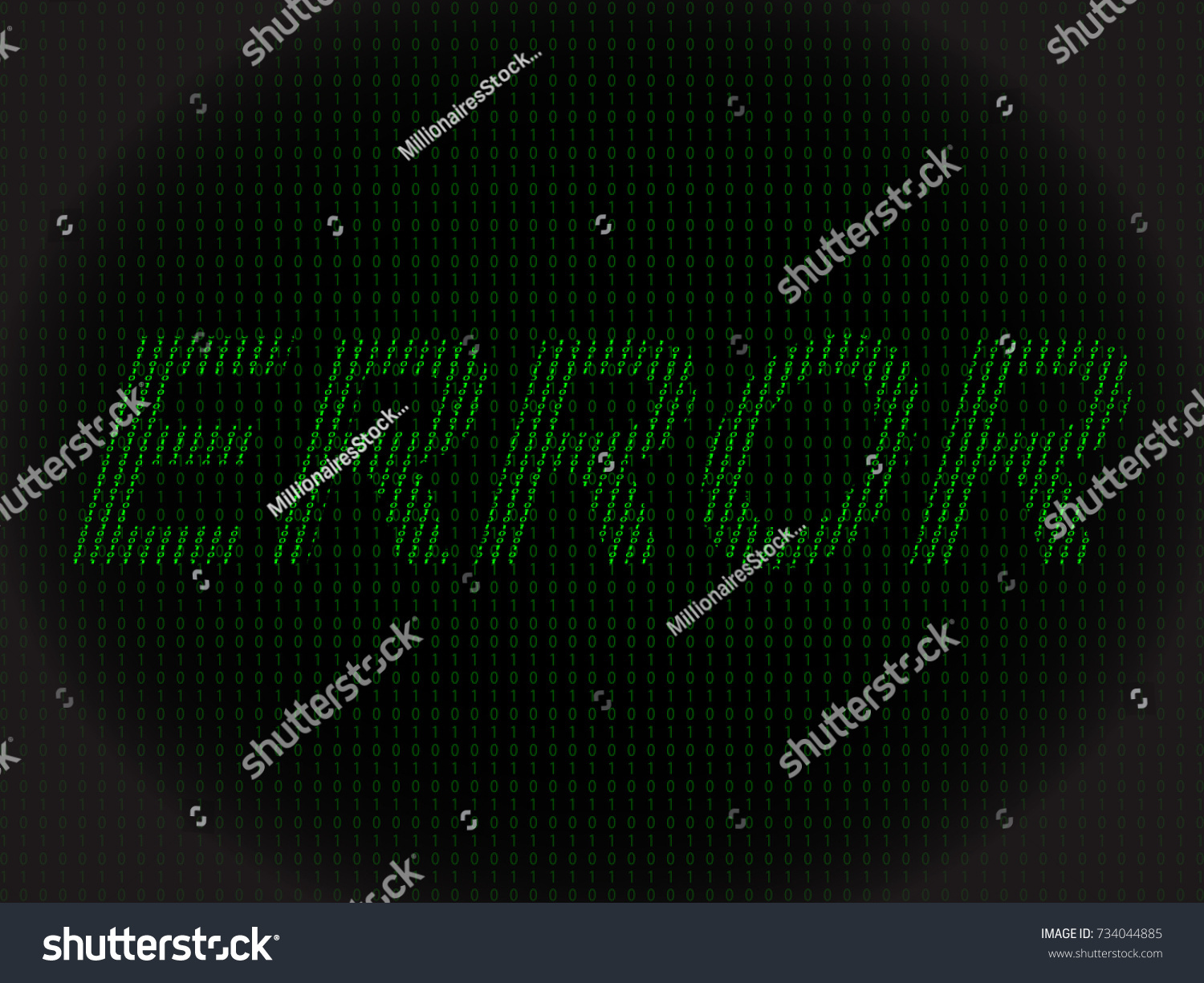 Computer Error Code Stock Vector (Royalty Free) 734044885