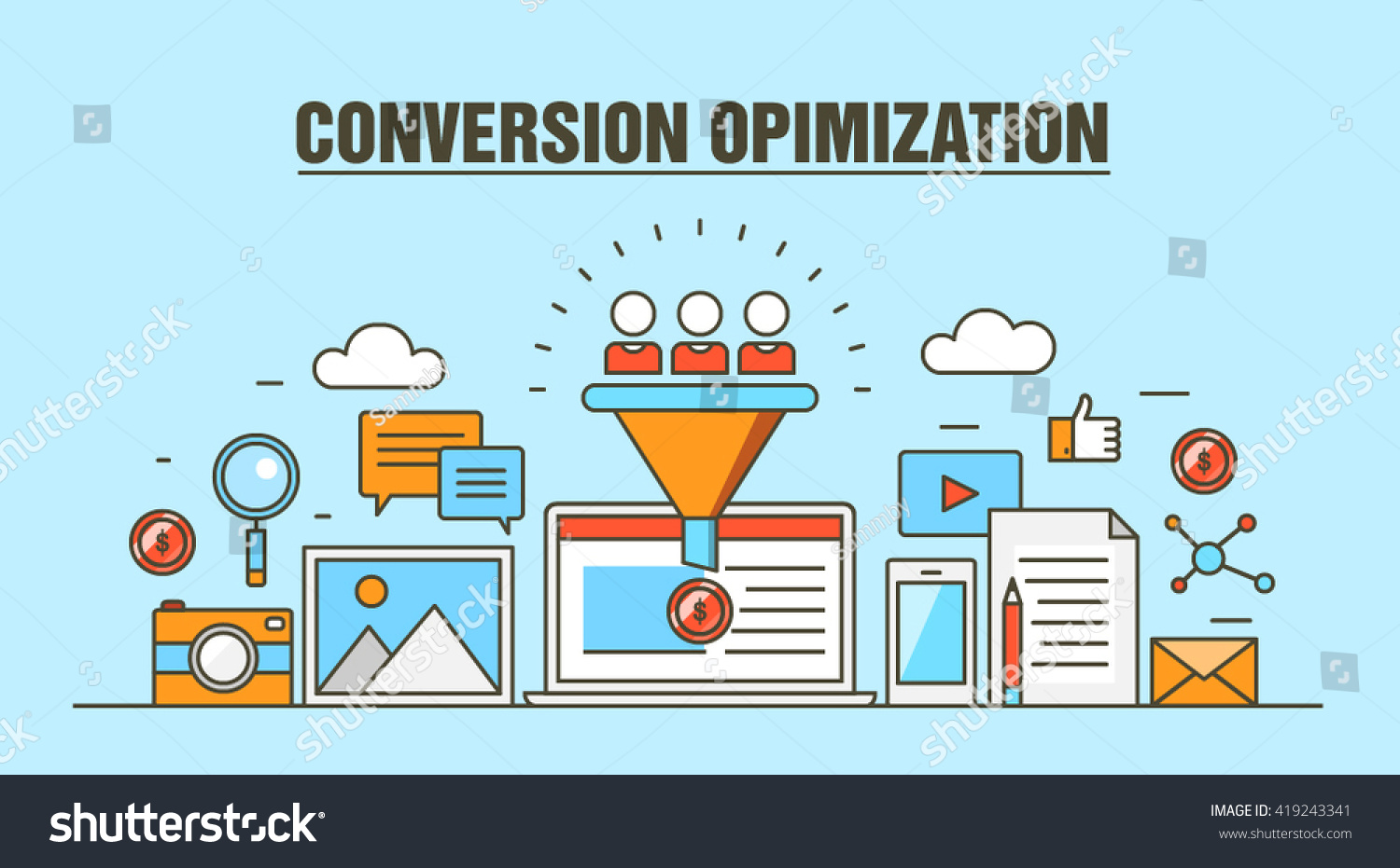 Conversion Optimization Vector 419243341 Shutterstock