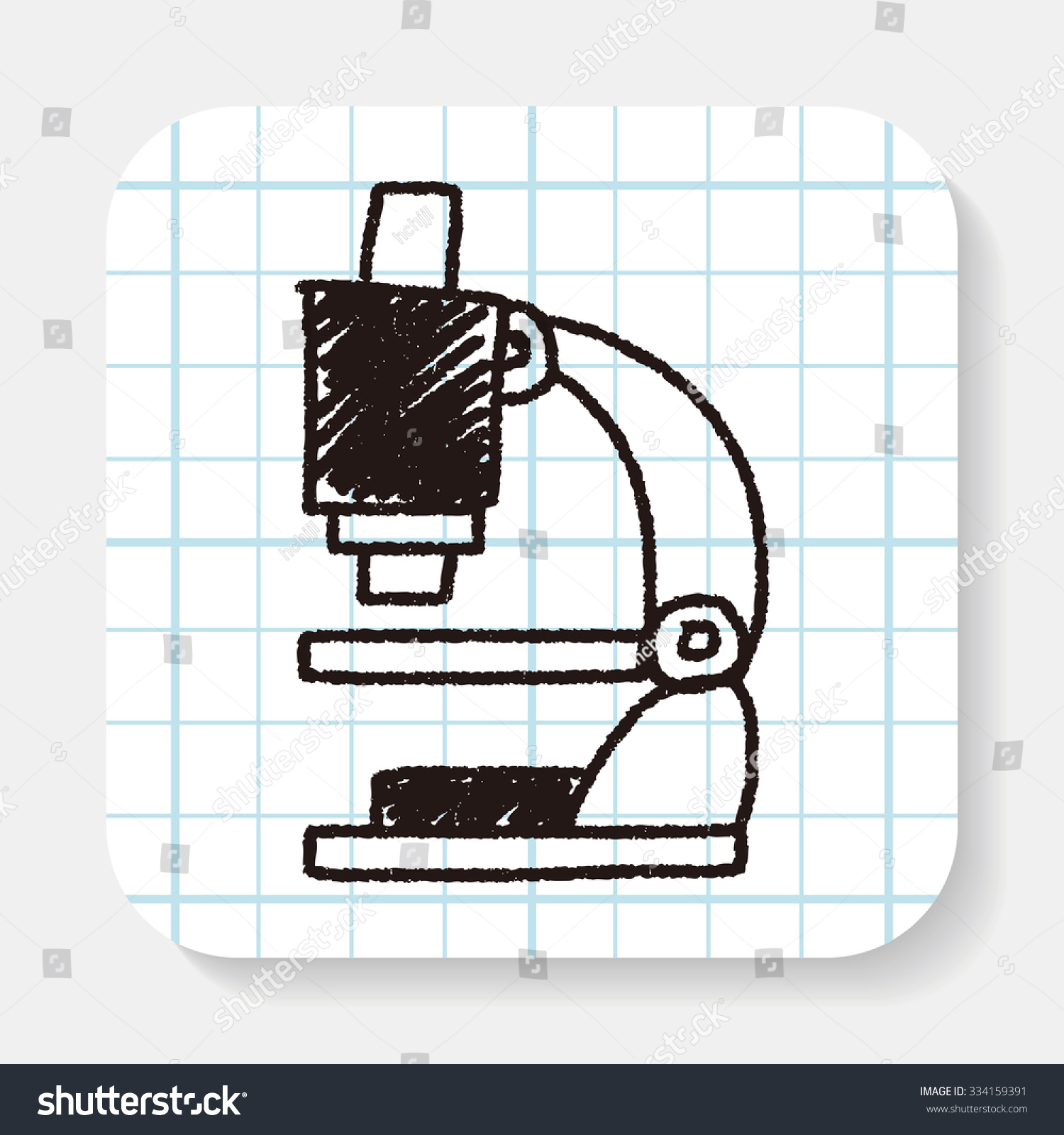 Doodle Microscope Stock Vector (Royalty Free) 334159391 Shutterstock