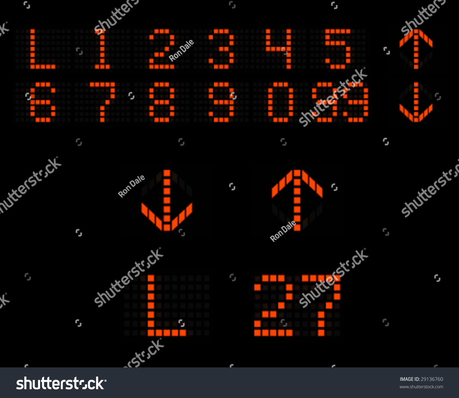 Elevator Position Indicator Stock Vector Illustration 29136760 Shutterstock