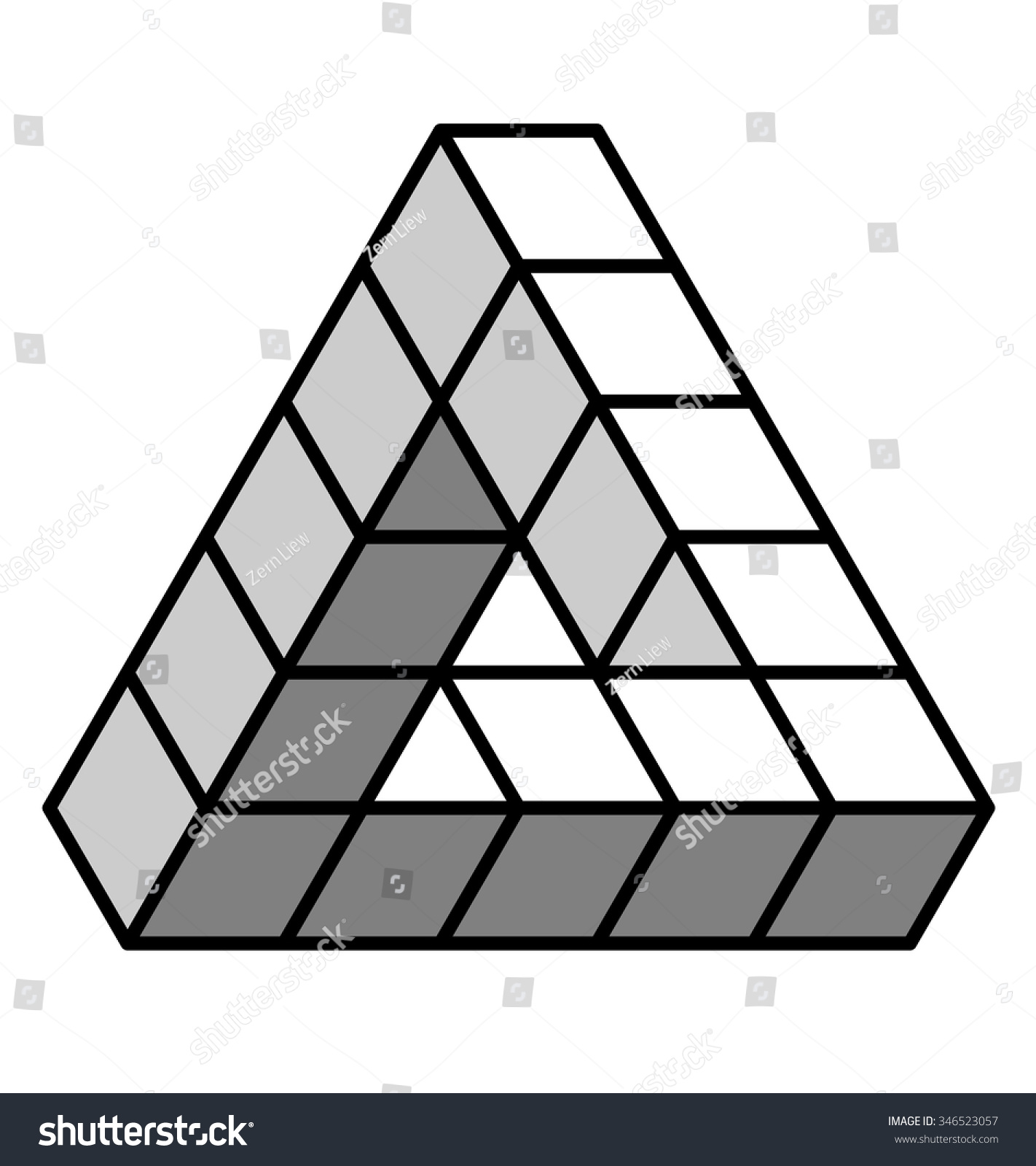 Impossible Geometry / Object. Optical Illusion; Isometric