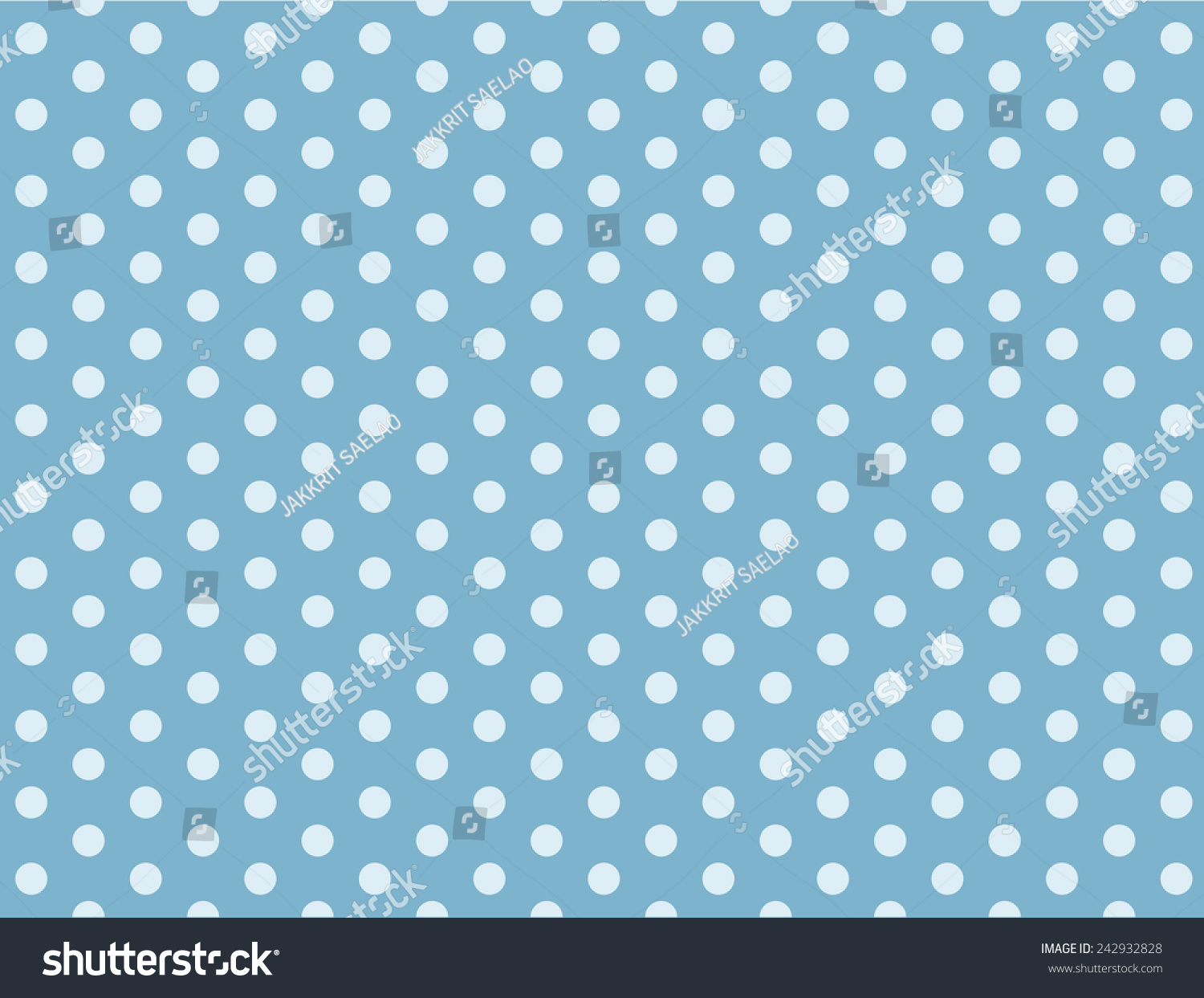 Light Blue Dot Pattern Seamless Background Stock Vector (Royalty Free