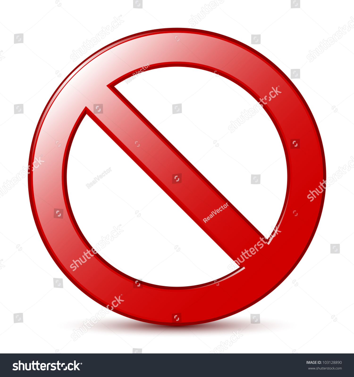 No Sign. Vector 103128890 Shutterstock