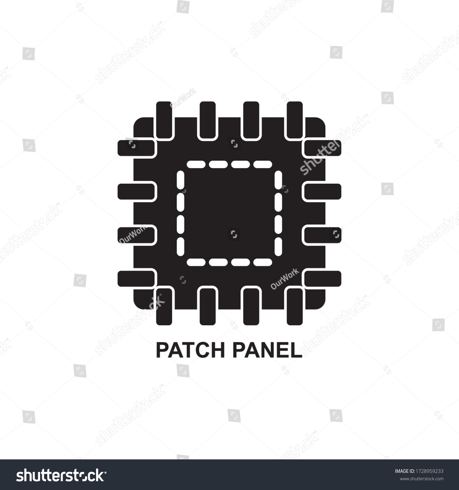 「パッチパネルアイコン、スイッチアイコン」のベクター画像素材（ロイヤリティフリー） 1728959233 Shutterstock
