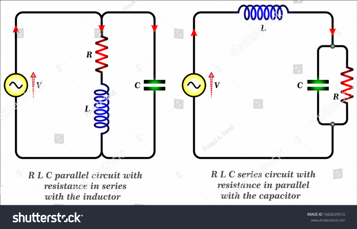 R L C Circuit Filters R Stock Vector (Royalty Free) 1660639510