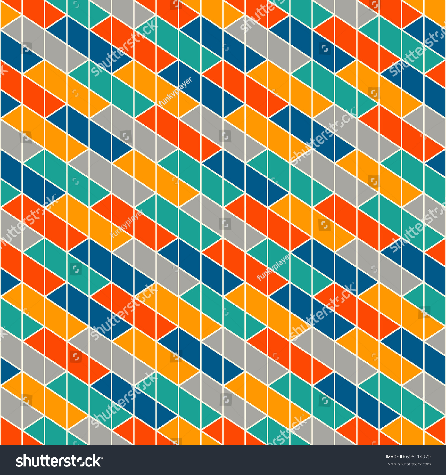 Rectangular Interlocking Angled Blocks Wallpaper Parquet Stock Vector