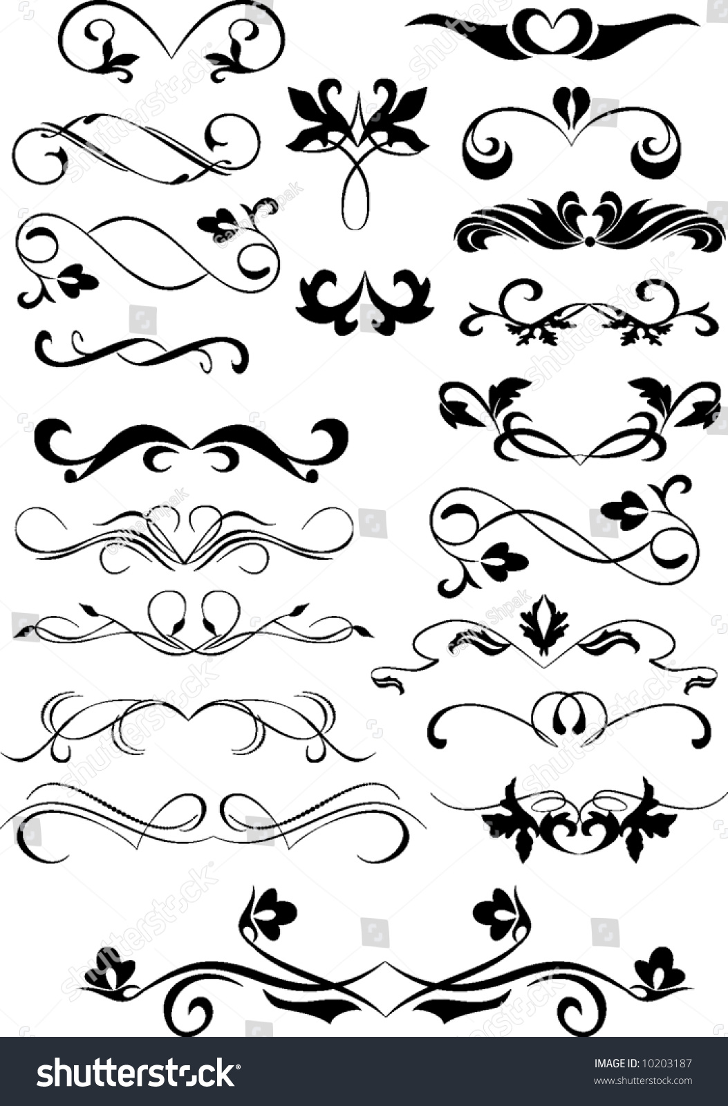 Small Design Elements Stock Vector Illustration 10203187 Shutterstock
