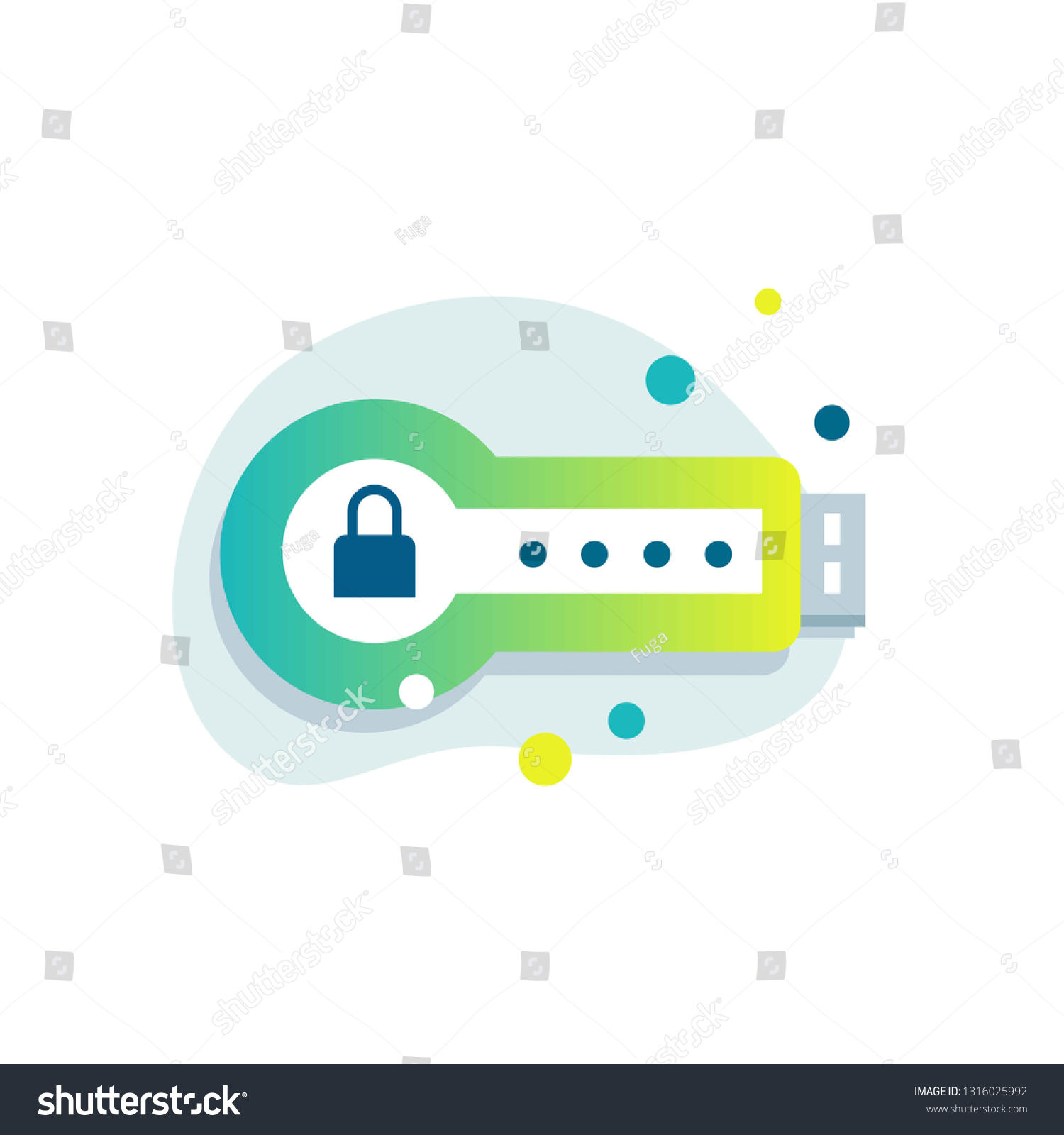 Twofactor Authentication Device Hardware Rsa Token Stock Vector (Royalty Free) 1316025992