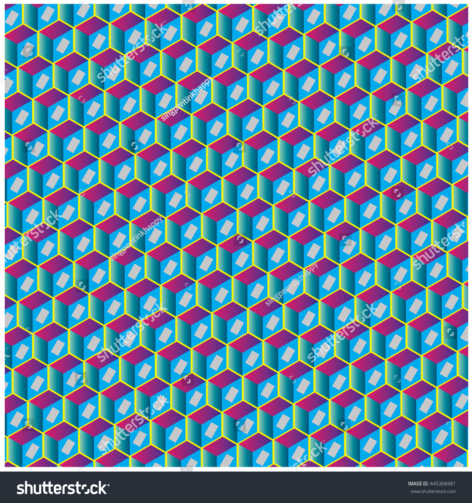 Vector Angular Colorful Blocks Pattern Background Stock Vector (Royalty