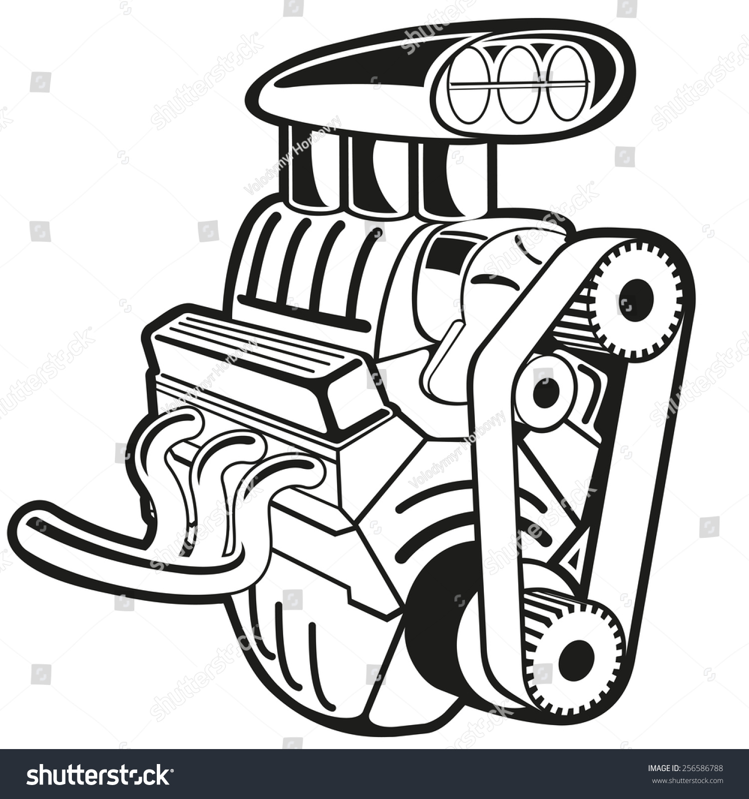 1,656 Cartoon hot rod engine Images, Stock Photos & Vectors Shutterstock