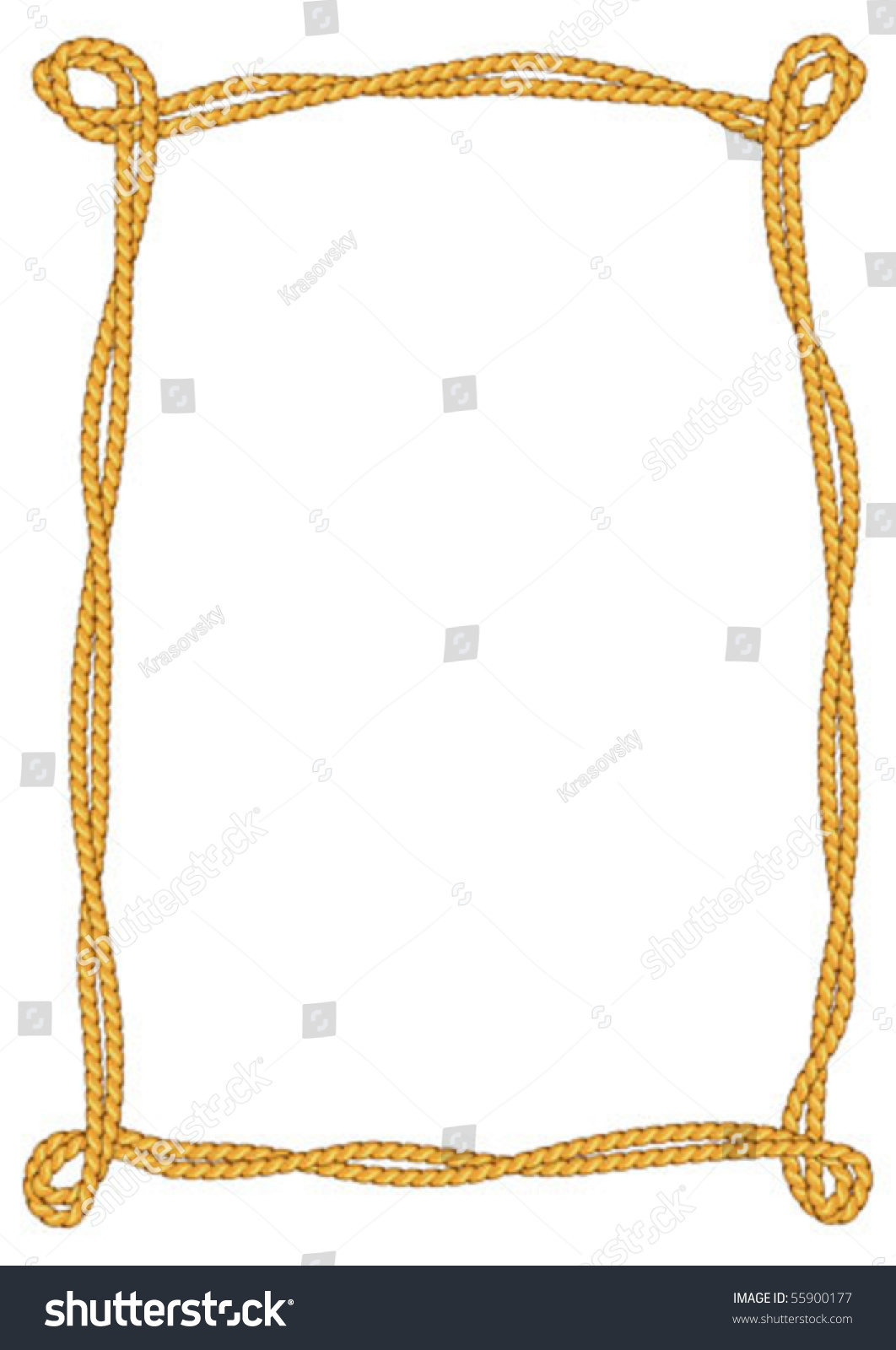 Vector Rope Border 55900177 Shutterstock