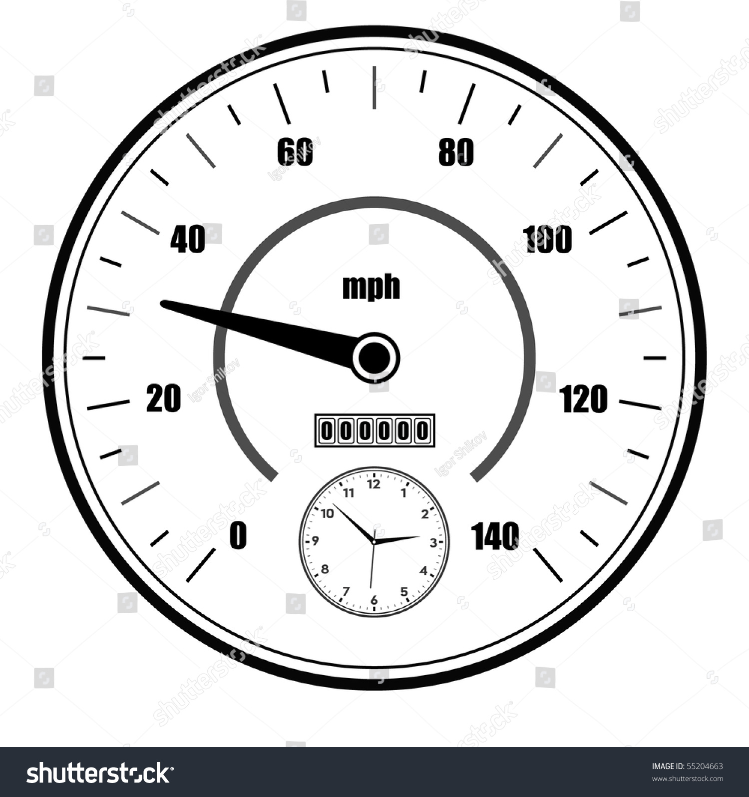 Vector Speedometer Symbol 55204663 Shutterstock