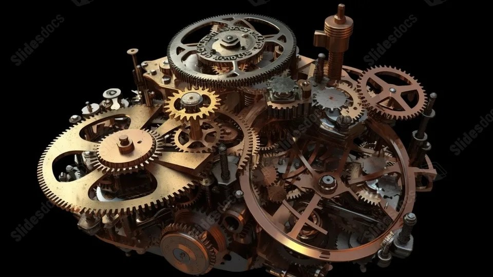 Best Time Machine Powerpoint Background For Presentation