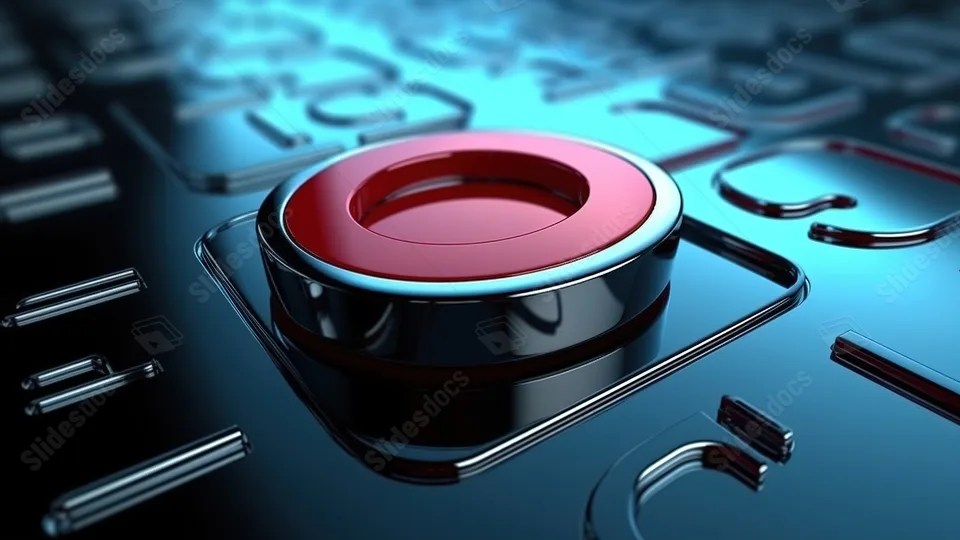 Ctrl J Shortcut Button In 3d Rendering Powerpoint Background For Free