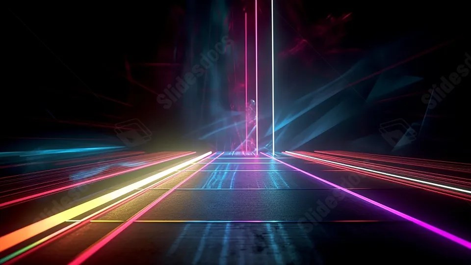 Automotive Light Effect Lighting Technology Powerpoint Background For