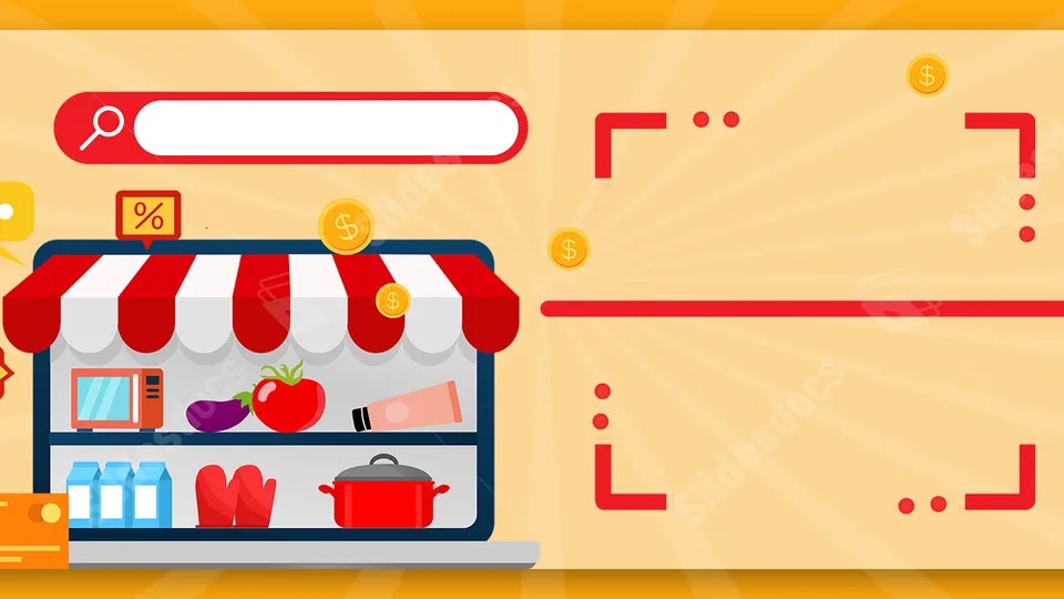 Shop Frame Store Code Simple Powerpoint Background For Free Download