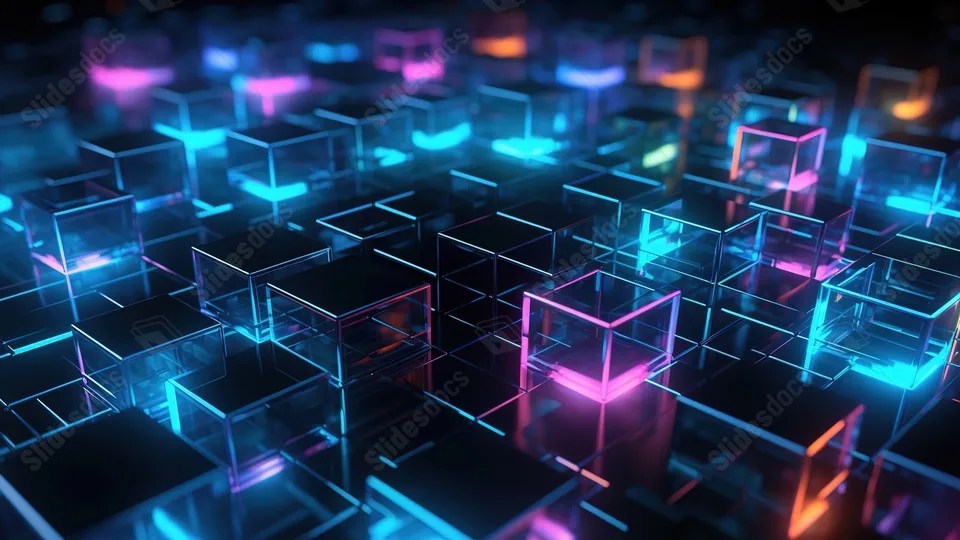 Squares In 3d Animation Motion Graphics Powerpoint Background For Free