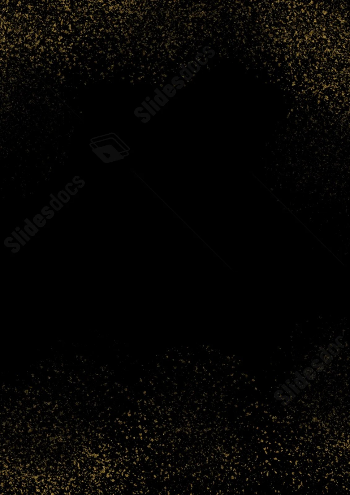 Black Background With Gold Dots Page Border Background Word Template