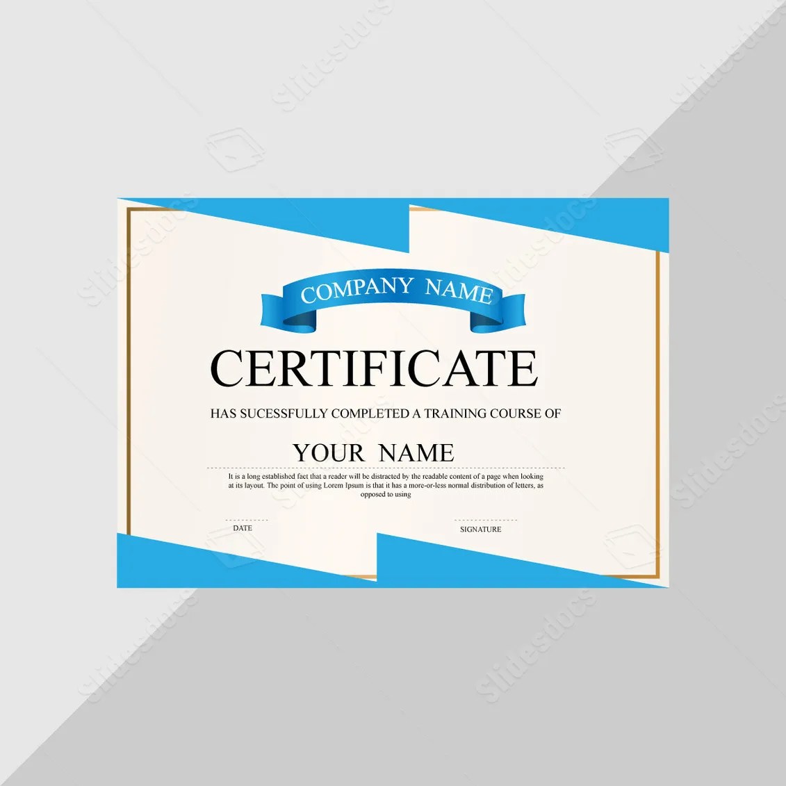 Certificate Appreciation Frame Design Creative Word Template And Google
