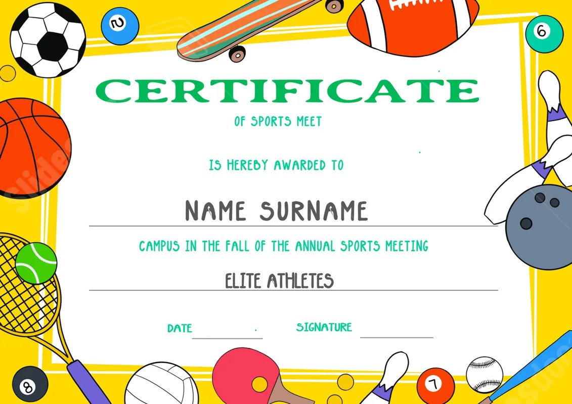 Certificate For Games Word Template And Google Docs For Free Download