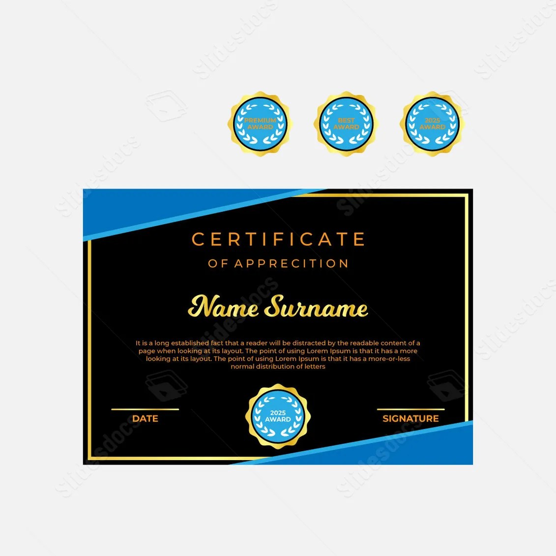Certificate Recognition Appreciation Document Word Template And Google