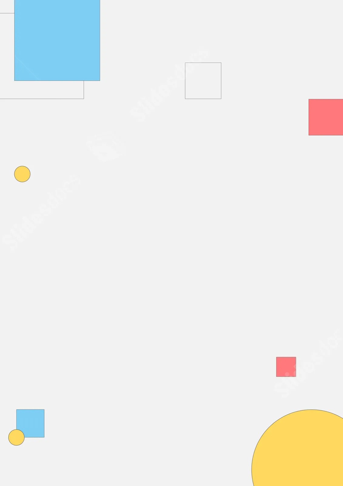 Clean And Simple Geometric Shapes Page Border Background Word Template