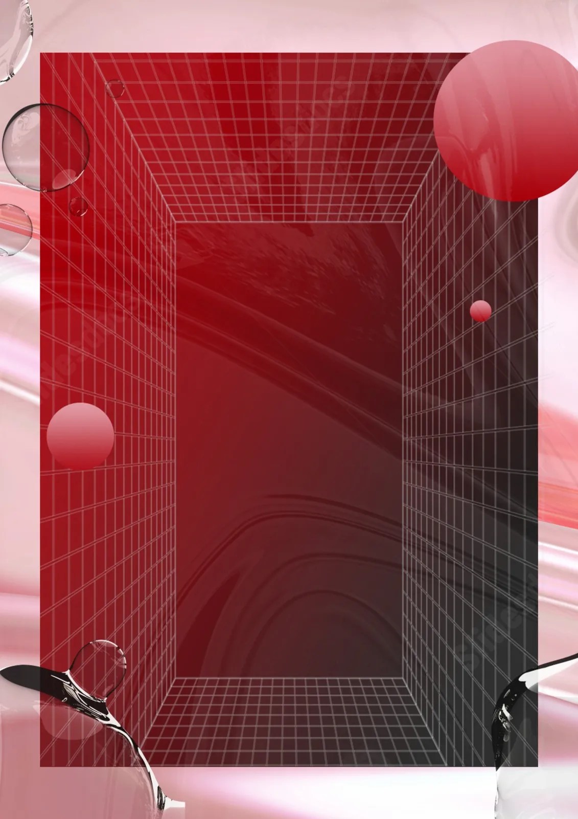 Perspective Lines Page Border And Printable Background in Word Slidesdocs