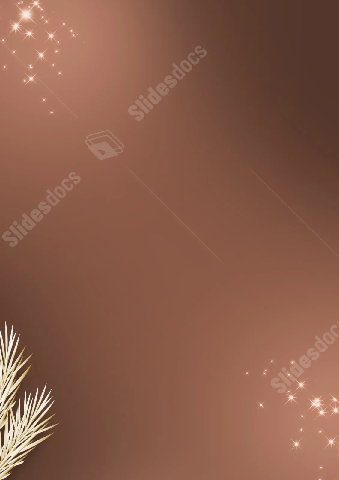 Leaf With A Simple Brown Geometric Light Effect Page Border Background