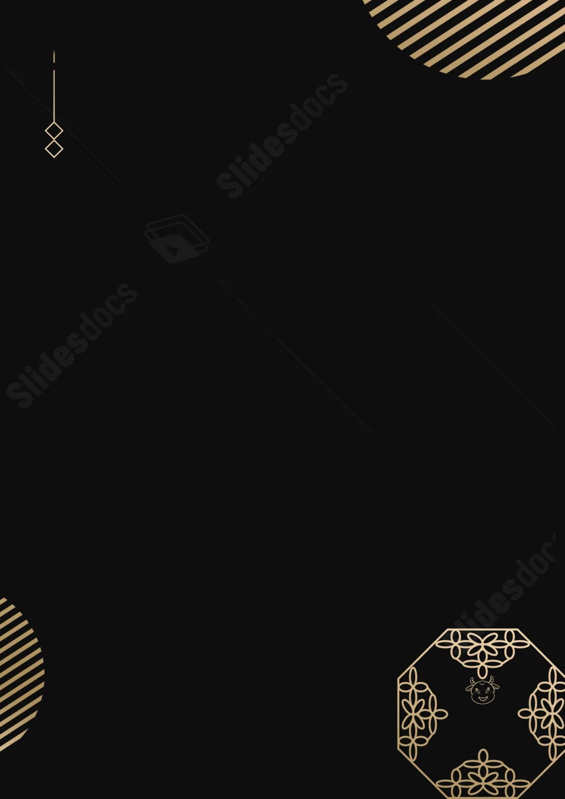 Linear Geometric Design In Black Page Border Background Word Template