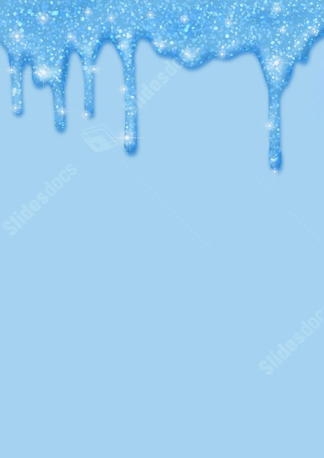 Liquid Drops With A Blue Flash Page Border Background Word Template And