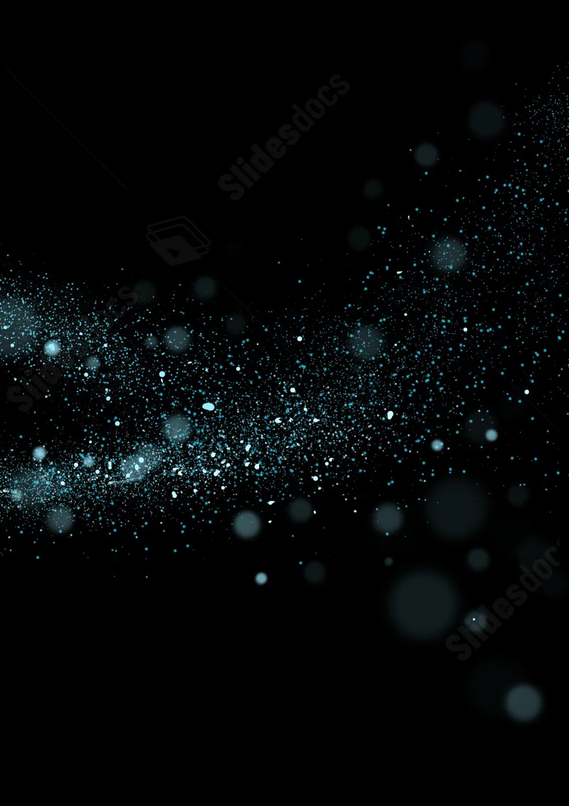 Particles With Flashing Motion Light Effect Page Border Background Word