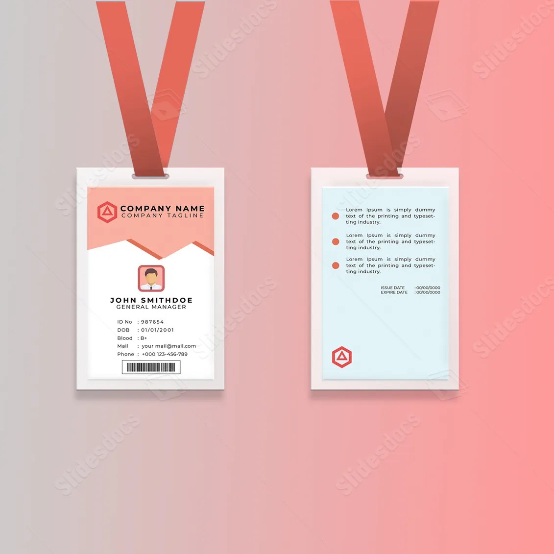 Personal Identification Document Word Template And Google Docs For Free