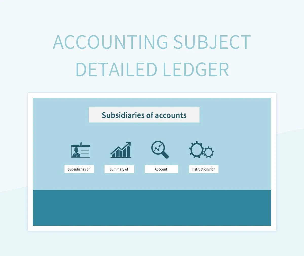 Accounting Subject Detailed Ledger Excel Template And Google Sheets