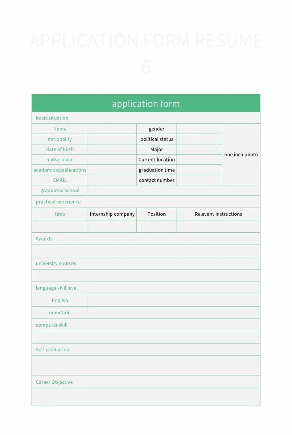 Free Job Application Form Templates For Google Sheets And Microsoft