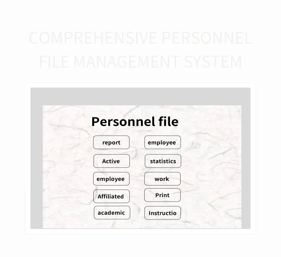 Comprehensive Personnel File Management System Excel Template And