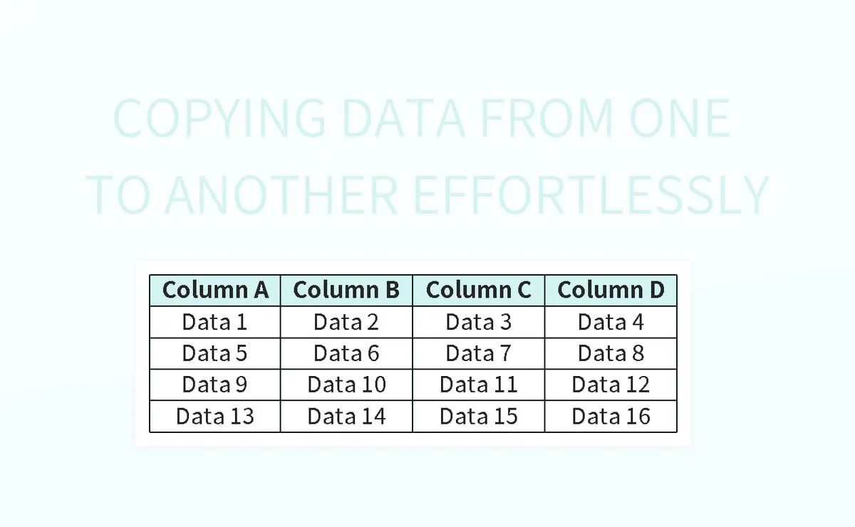 Free Copying Data Templates For Google Sheets And Microsoft Excel