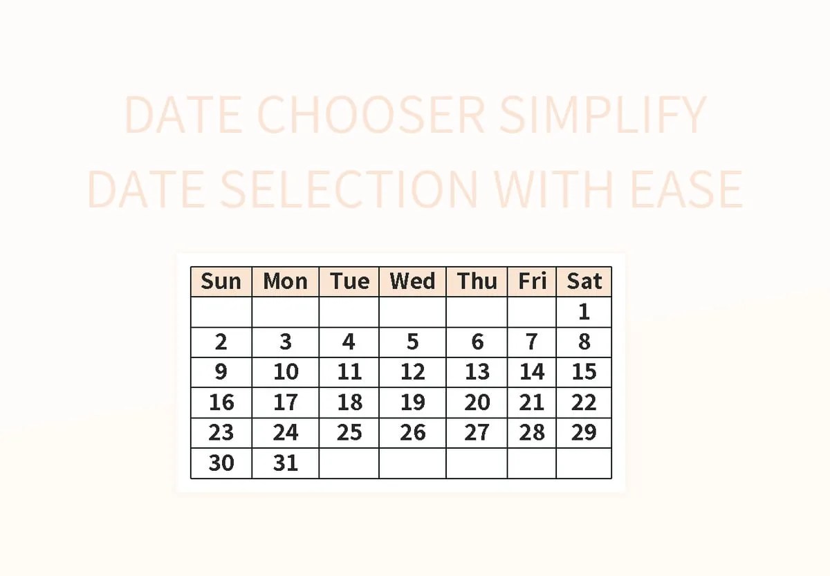 Free Date Picker Templates For Google Sheets And Microsoft Excel Slidesdocs